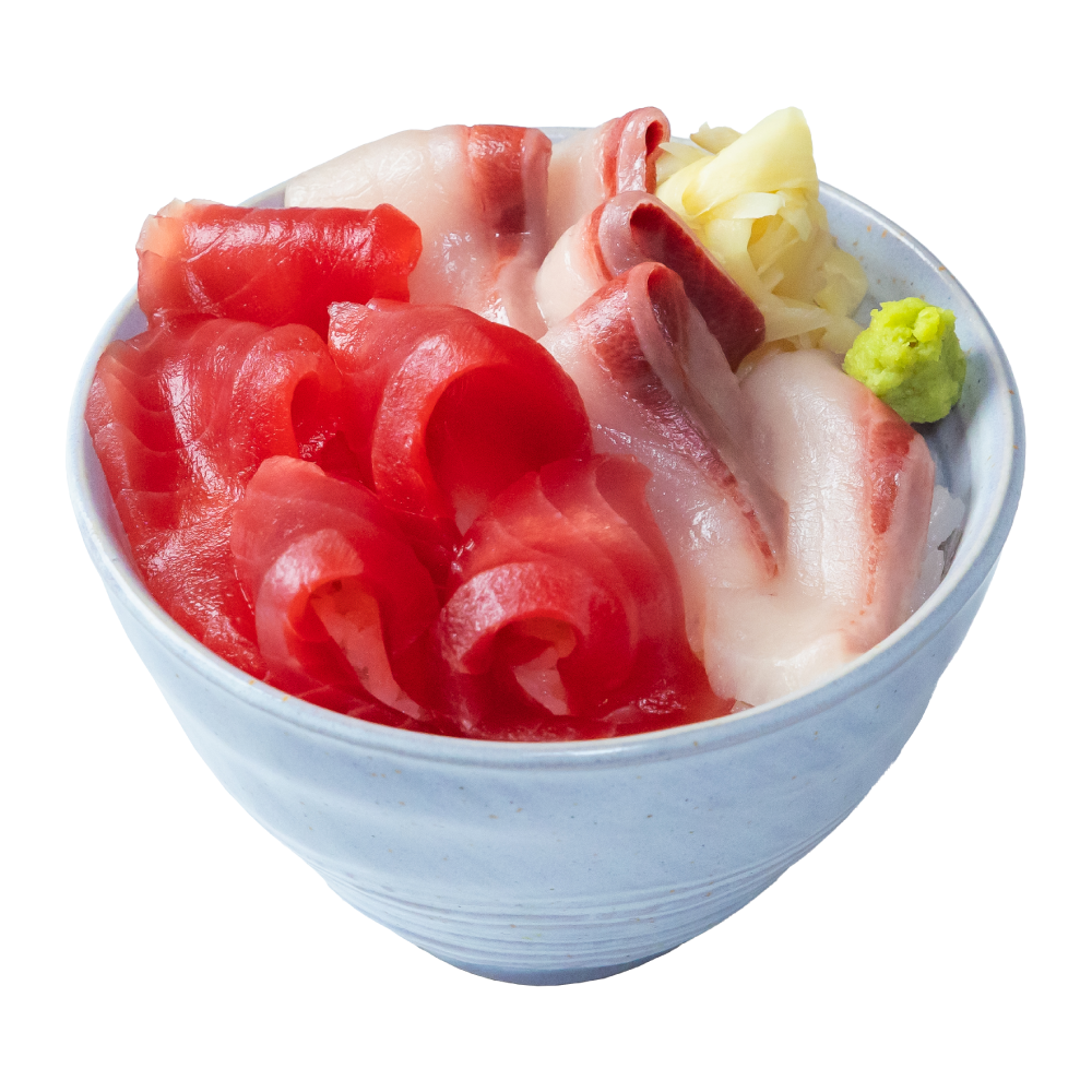 バルクアップ丼（マグロ×ブリ丼）